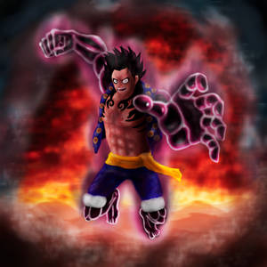 Luffy Gear 4 Galit na Mukha wallpaper — Luffy gear 4 Wallpaper