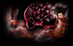 Luffy Gear 4 na Anyo ng Labanan na wallpaper — Luffy gear 4 Wallpaper