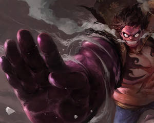 Luffy Gear 4 Nakakatawang Ngiti wallpaper — Luffy gear 4 Wallpaper