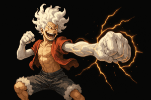 Luffy 4k, Itim na Luffy, Luffy, Background ni Luffy, Itim na Abstract, Anime, Background ng Anime, Halimaw, Puti, Gears 5