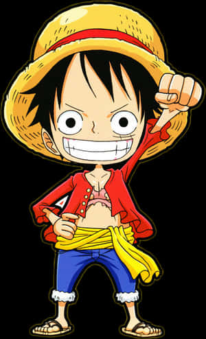 Yükle Chibi Luffy - Luffy One Piece Chibi, HD Png Download — Pastel na iPhone Wallpaper