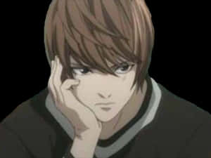 Maalalahanin na Anime Character na si Light Yagami