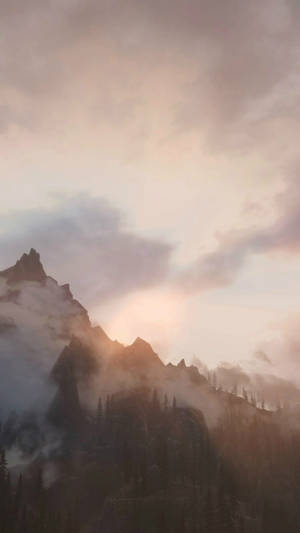 Mabagyong Bundok na Kalikasan para sa iPhone — Kalikasan Wallpaper