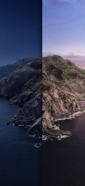 MacOS Catalina night and day wallpaper — iPhone 16 Wallpaper