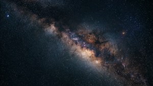 Malalim na espasyo ng madilim na galaxy na may mga bituin at nebula, cosmic wallpaper. — Itim na aesthetic GIF Wallpaper