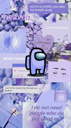 Magandang Aesthetic Purple Collage wallpaper — Maganda aesthetic Wallpaper
