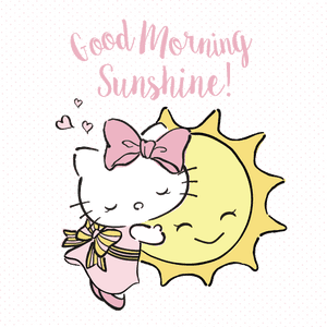 Magandang Umaga Cute Clipart Abeoncliparts Cliparts Vectors - Hello Kitty Magandang Araw, HD Png Download