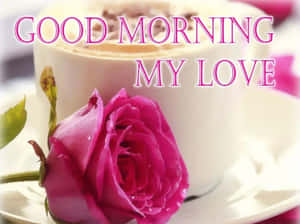 Magandang Umaga Mahal Ko Romantikong Kape at Rosas — Magandang umaga mahal ko Wallpaper