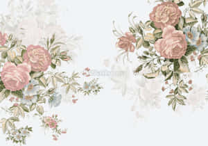 Rosas na Bulaklak — Pink Floral Wallpaper
