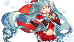 Anime Christmas background