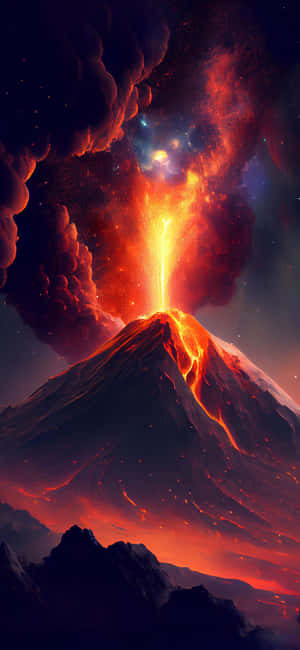 Volcano Background — Huawei Wallpaper