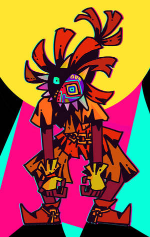 Majora's Mask Pop Art — Moto Pad Wallpaper