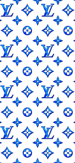 Louis Vuitton Blue — Galaxy S25 Ultra Wallpaper