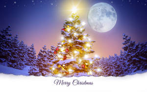 Makinang na Christmas tree wallpaper para sa desktop — Pasko desktop Wallpaper