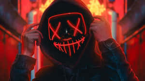 Makinang na Neon Red na Background — Neon red Wallpaper