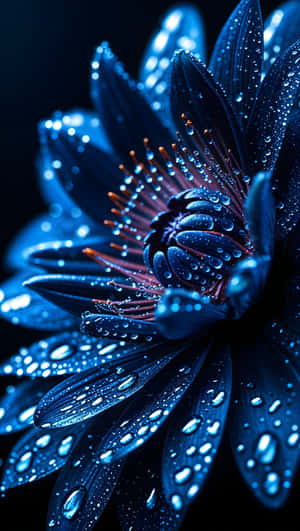 asul, bulaklak, talulot, patak ng tubig, macro, matingkad, pamumulaklak, kalikasan, closeup, maliwanag