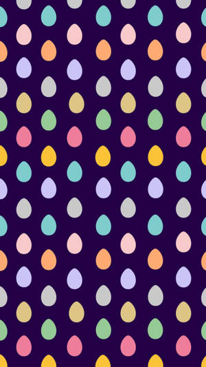 Makulay na itlog na aesthetic pattern wallpaper