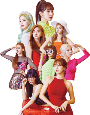 Makulay na Kasuotan ng mga Miyembro ng Twice
