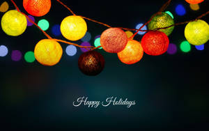 Wallpaper ng makukulay na parol para sa Christmas desktop — Pasko desktop Wallpaper