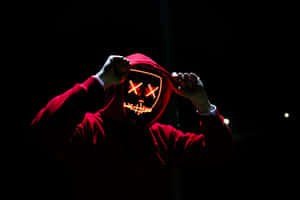 Makulay na Neon Red na Background