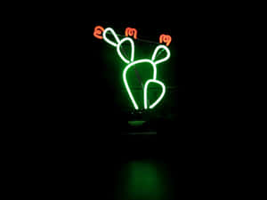 Makulay na Neon Green na Aesthetic Background
