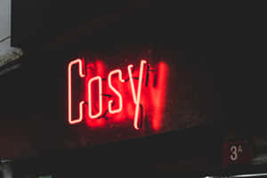 Makulay na Neon Red na Background — MacBook Air M4 Wallpaper