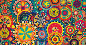 Wallpaper ng pattern ng Aztec