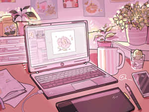 Mga larawan ng Pink Anime Aesthetic