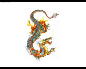 Makulay na Sining na Japanese Dragon PC