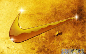 Malamig na Gintong Logo ng Nike
