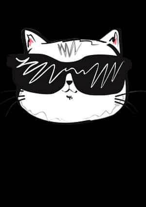 Malamig na Pusa na May Salamin — Nyan cat Wallpaper