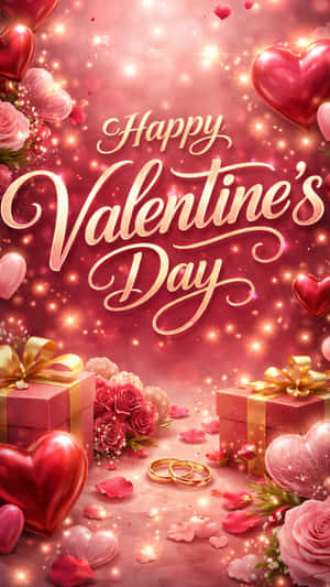 araw ng mga puso,pag-ibig,romansa,romantiko,mga puso,puso,mga rosas,rosas,magkasintahan,parang pelikula,astetik,pink,pula,ginto,kislap,bokeh,marangya,titik,pagdiriwang,pista