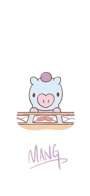 Wallpaper ng Mang Bt21 artwork — iPhone 18 Pro Max Wallpaper