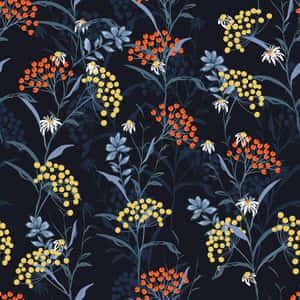 Mapang-akit na Madilim na Bulaklak na Background — Madilim na floral Wallpaper