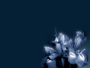 Mapangiting Madilim na Bulaklak na Background — Madilim na floral Wallpaper