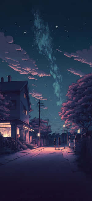 Anime Aesthetic background — OnePlus 13 Wallpaper