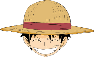 Masayang Ekspresyon ni Luffy mula sa One Piece