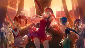 Anime Sayaw Girl Band wallpaper — Sayaw ng anime Wallpaper