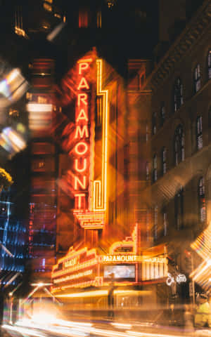 Neon City background — Galaxy Tab S9 Wallpaper