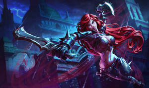 LOL Katarina 4k gaming wallpaper