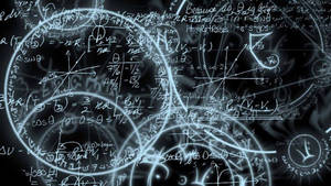 Math Formulas At Circles Wallpaper