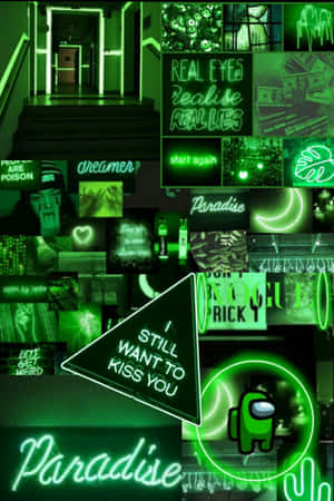 Neon Green Background