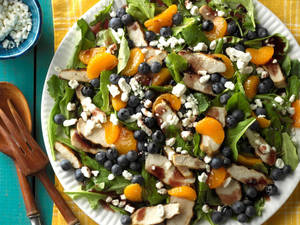 Meat Berries And Citrus Salad wallpaper — 4:3 Wallpaper