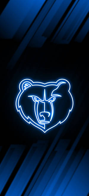 Memphis Grizzlies Neon Blue wallpaper — 1080x2400 Wallpaper