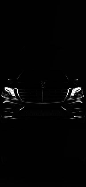 Mercedes iPhone X Black Background — Galaxy S25 Edge Wallpaper