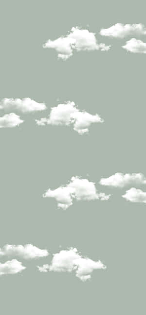Mesmerizing Sage Aesthetic Cloud Patterns — Xiaomi 15 Ultra Wallpaper