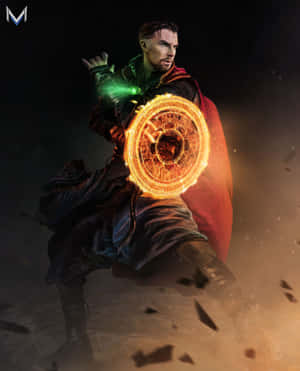 Mesmerizing Time Stone na Nakabalot sa Whirling Infinity Energy — 4:5 Wallpaper