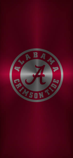 Metallic Logo Alabama Crimson Tide wallpaper — 1290x2796 Wallpaper