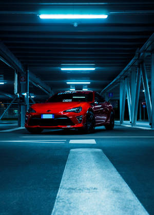 Metallic Red Toyota Car wallpaper — OnePlus Pad 3 Wallpaper