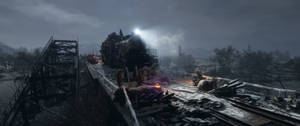Metro Exodus Sirang Tulay 3440x1440 — Video game GIF Wallpaper